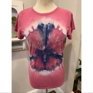 L.O.L. Vintage Tie Dye Peace Sign Tee